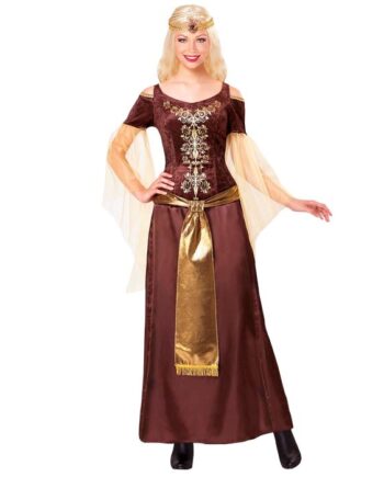 Brunt Vikingekostume til Temafest – 2 Dele til Karneval