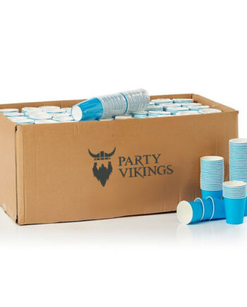 Blå Papkrus 0,25 L – Ideelle til Festlige Begivenheder!