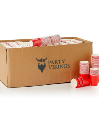 Røde Papkrus 0,25 L – 2500 stk. til Fest og Fejring!
