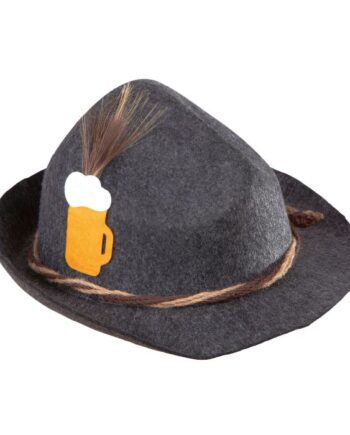 Grå Tyrolerhat til Oktoberfest – Uundgåelig festhat!