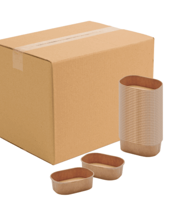 Engangs Pap Skåle 150 ml – Lys Gul til Fester