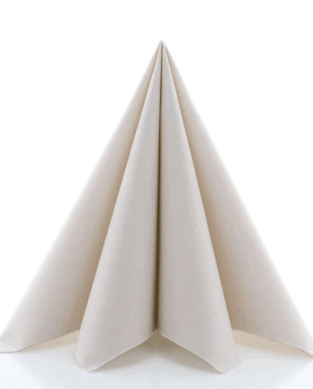 Luksus Gråbeige Servietter – 12 stk. til Festlige Anledninger