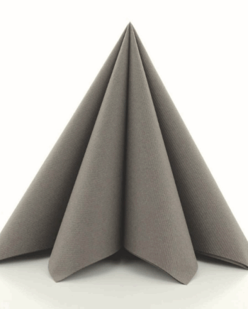Luksuriøse Gråbrune Festservietter – 12 stk. til Din Fest