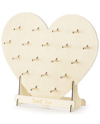 Beige Hjerte Donutstativ til Festlige Begivenheder!