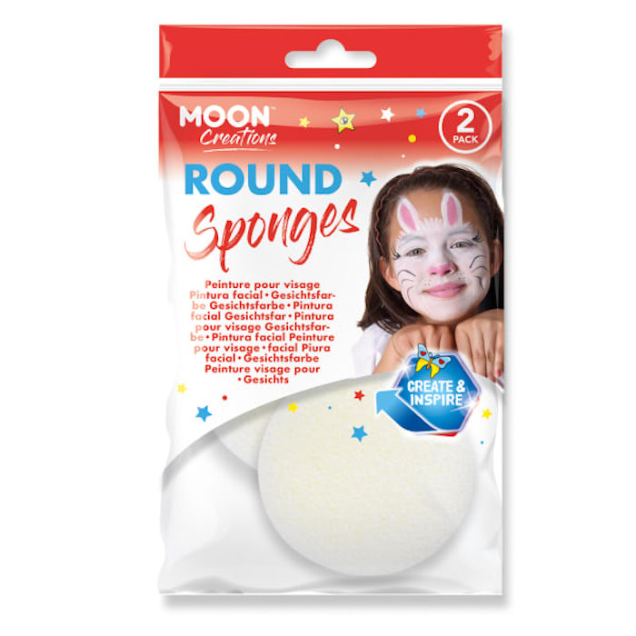 Runde Sminkesvampe 2x - Hvid til Perfekt Makeup!