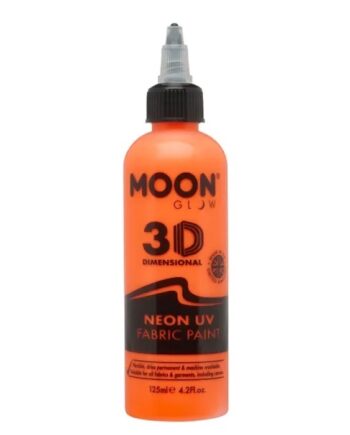Neon UV Tekstilfarve Orange 125 ml - Perfekt til Fester!