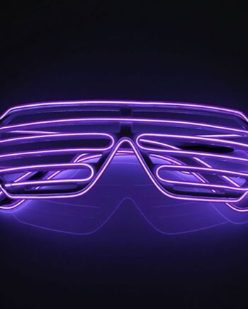 Lysende Lilla LED Briller til Fest - Gør Aftenen Uforglemmelig!