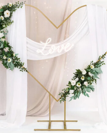 Romantisk Guld Hjerte Baggrund til Bryllup og Fest