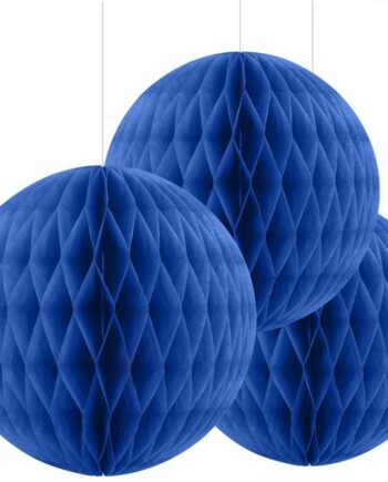 Blå Honeycomb Dekoration 30 cm – Festlig Tilbud!
