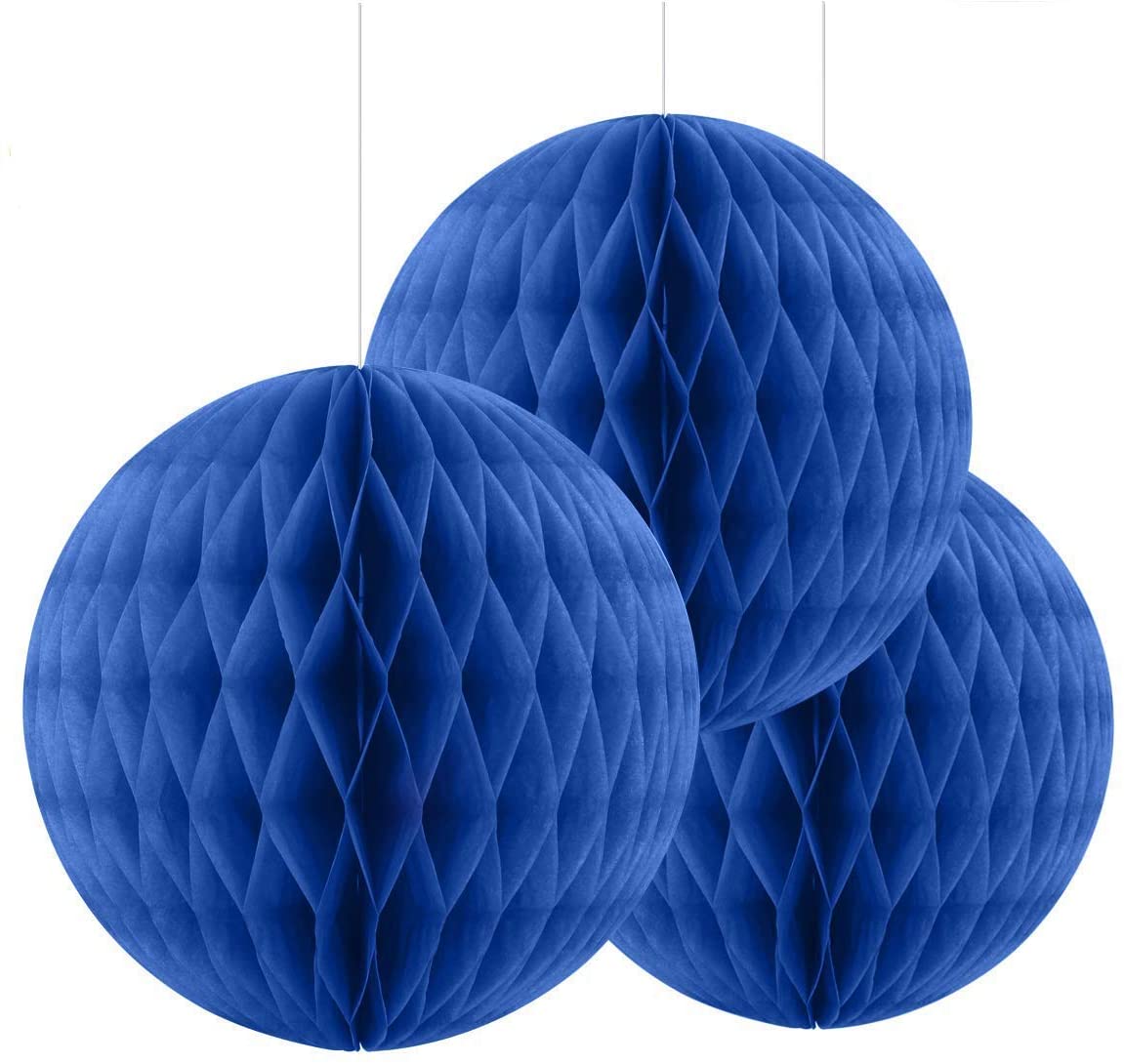 Blå Honeycomb Dekoration 30 cm – Festlig Tilbud!