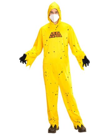 Gult Biohazard Halloween Kostume - Bliv Festens Midtpunkt!