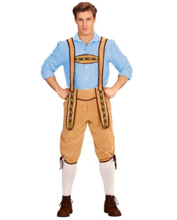 Beige Tyroler Lederhosen – Uundgåeligt festtilbud!