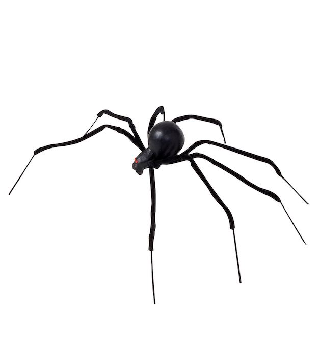 Kæmpe Sort Halloween Edderkop – Uhyggelig Dekoration!