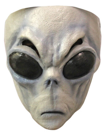 Grå Alien Maske til Halloween – Uundgåelig Festmaske!