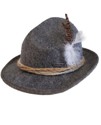 Grå Tyrolerhat til Oktoberfest – Uundgåeligt Festtilbehør!