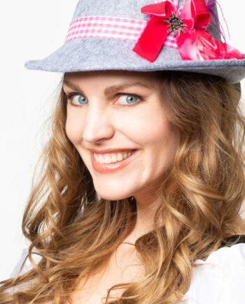 Elegant Grå Tyrolerhat til Festlige Anledninger