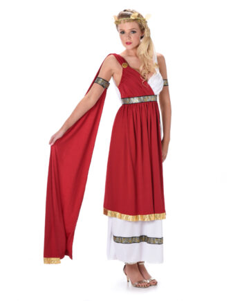 Romersk Rød Kejserinde Kostume – Bliv Festens Stjerne!
