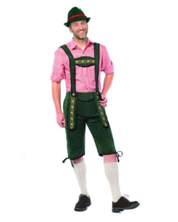 Grønne Tyroler Lederhosen til Festlige Anledninger