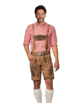 Korte Brune Lederhosen til Polterabend – Festlig Stil