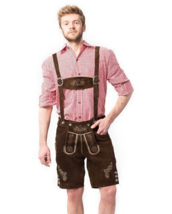 Mørkebrun Tyroler Lederhosen Ralf til Festlige Begivenheder!