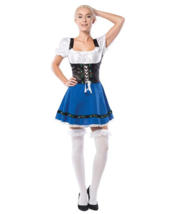 Lys Blå Dirndl Kjole til Oktoberfest - Bliv Festens Stjerne!