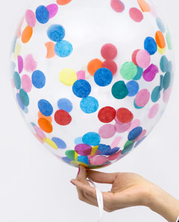 Multifarvede Konfetti Balloner – Festlig Dekoration Tilbud!