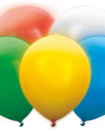 Multifarvede LED Balloner 5-pak – Lys Op til Festen!