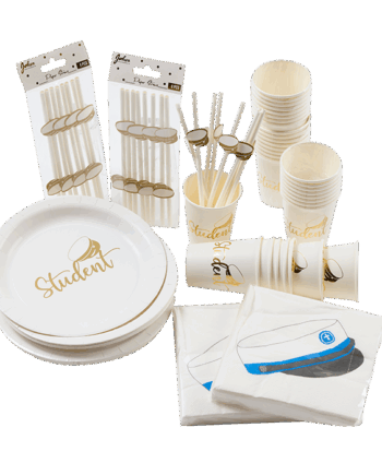 Blå Dekorationspakke til Festlig Studenterkørsel!