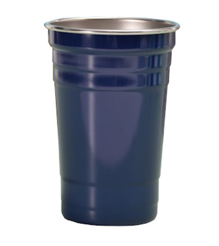 Blå Rustfrit Stål Beer Pong Kopper – 12 stk. til Fest!