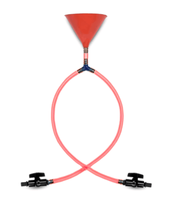 Dobbelt Ølbong Tragt i Orange – Festens Uundgåelige Gadget!