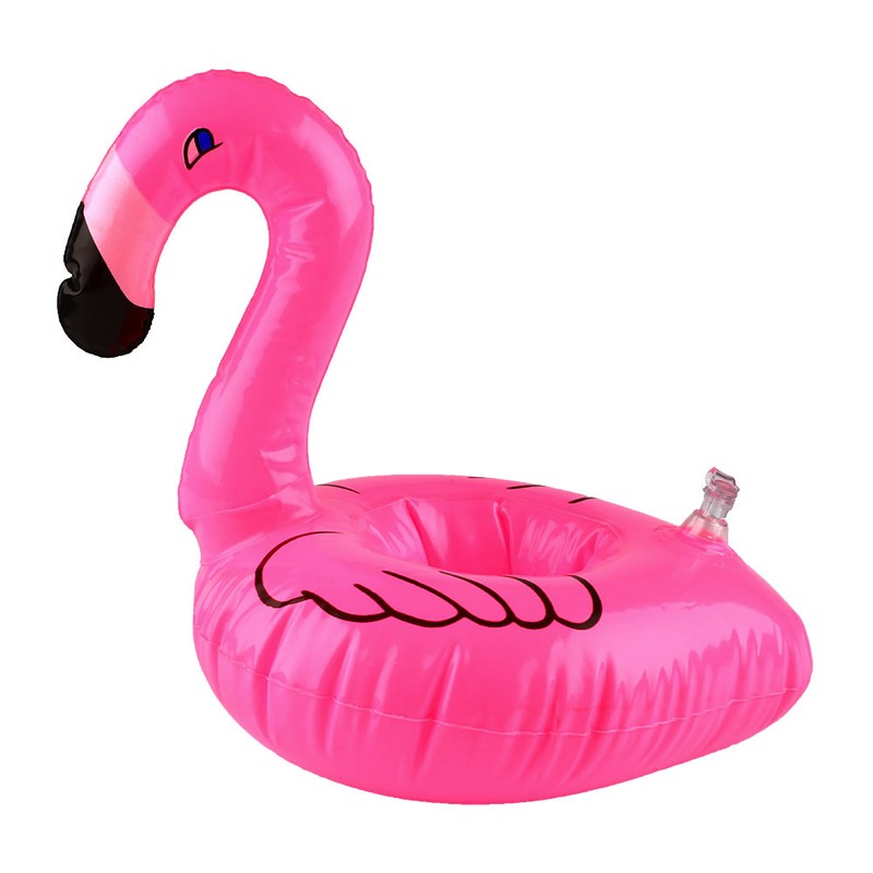 Oppustelig Flamingo Dåseholder til Sommerfest - Uundgåelig!