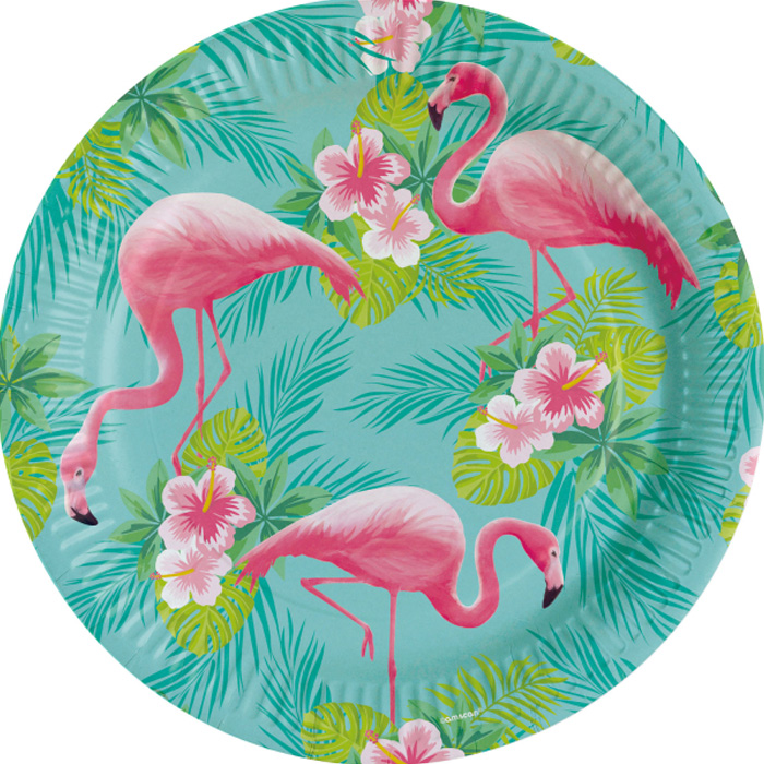 Flamingo Tallerkner 8 stk. – Festlige og farverige!