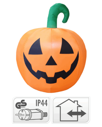 Oppusteligt LED Græskar til Uhyggelig Halloween Dekoration