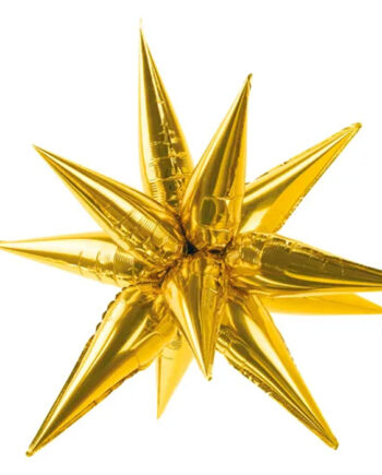 3D Guld Stjerne Folieballon – Uundgåelig Festdetalje!