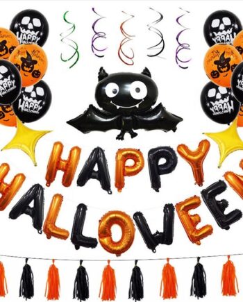 Halloween Dekorationssæt – Skab Uhyggelig Stemning!