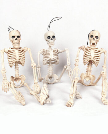 Skræmmende 40 cm Skelet til Halloween - Uundgåelig Dekoration