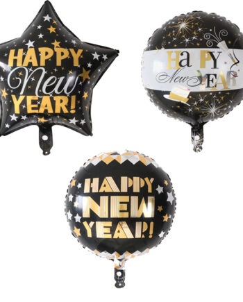 Festlige Nytårsballoner – 3 stk. til din nytårsfest