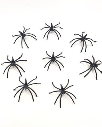 Skræmmende Halloween Edderkopper - 40 stk. Dekorationer!