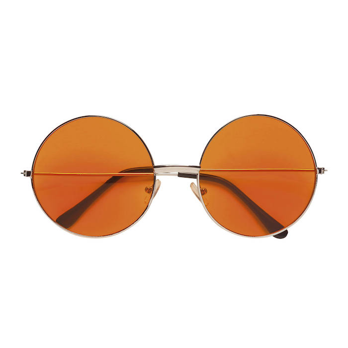 Runde Røde Neon Solbriller med UV-Beskyttelse til Fest!