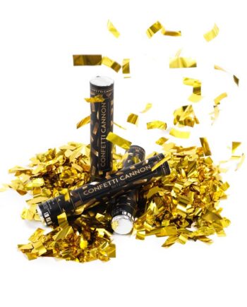 Guld Konfettirør 40 cm – Elegant Dekoration til Fester