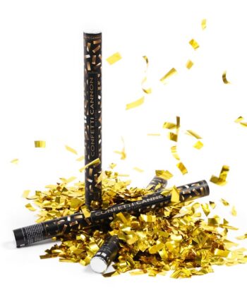 Guld Konfettirør 60 cm – Perfekt til Festlige Anledninger