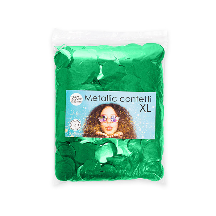 Metallisk Grøn Konfetti - 250 Gram til Festlige Begivenheder