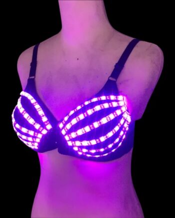 Lysende Lilla LED BH – Festens Uundgåelige Opmærksomhed!