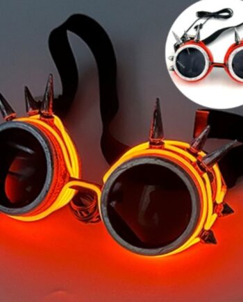 LED Festbriller med Pigge – Lys op til festen!