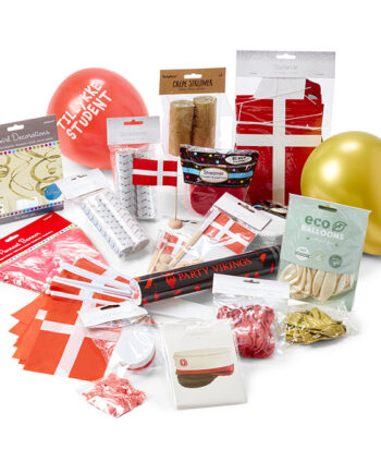 Rød Dekorationspakke til Studenterfest – Festligt Udsalg!