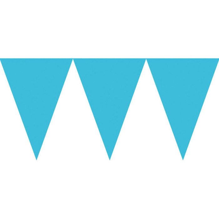 Lyseblå Flagguirlande - 4,5 Meter til Festlige Anledninger!