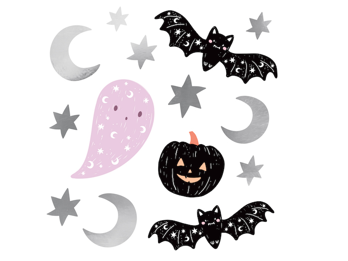 Halloween Klistermærker 56 stk – Uundgåelig Festpynt!