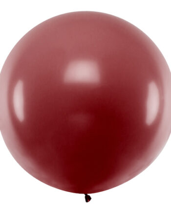 Kæmpe Pastel Bordeaux Festballon – 1 Meter Udsalg!