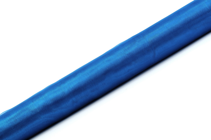 Blå Organza Bordløber – 9 Meter til Festlige Anledninger