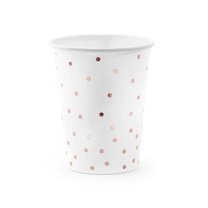 Farverige Papkrus med Polkaprikker – Festtilbud, 6 stk.